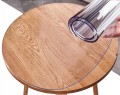 MIĘKKIE SZKŁO mata ochronna VRT podkładka na BLAT STÓŁ 2mm x 80cm OKRĄGŁA