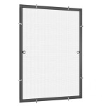 Moskitiery ramkowe na okno - ramka ANTRACYT RAL7016 siatka FULL TRANSPARENT