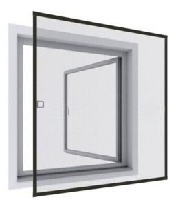 MOSKITIERA NA OKNO ramka ALUMINIOWA - FULL TRANSPARENT gotowa na wymiar