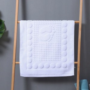 DYWANIK łazienkowy RĘCZNIK kąpielowy hotelowy STOPKA 50x80cm- 100% bawełna - biały