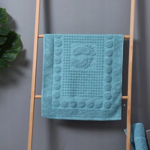 DYWANIK łazienkowy RĘCZNIK kąpielowy hotelowy STOPKA 50x80cm- 100% bawełna - zielony