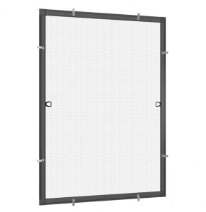 Moskitiery ramkowe na okno - ramka ANTRACYT RAL7016 siatka FULL TRANSPARENT